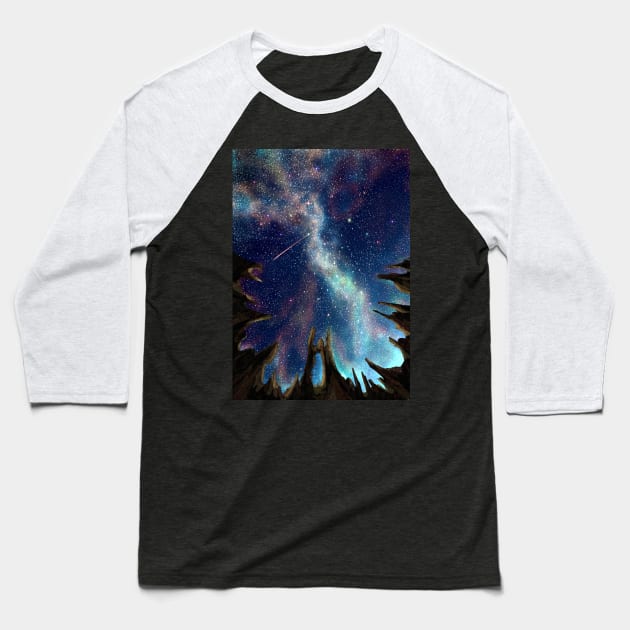 Starry night Baseball T-Shirt by KucingKecil